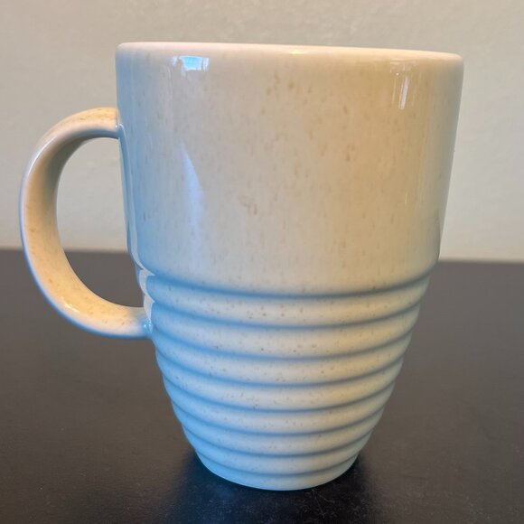 PFALTZGRAFF Cappuccino Pattern  Set of 2 Vintage Mugs Beige Speckled w/ Ribbing - Picture 4 of 12